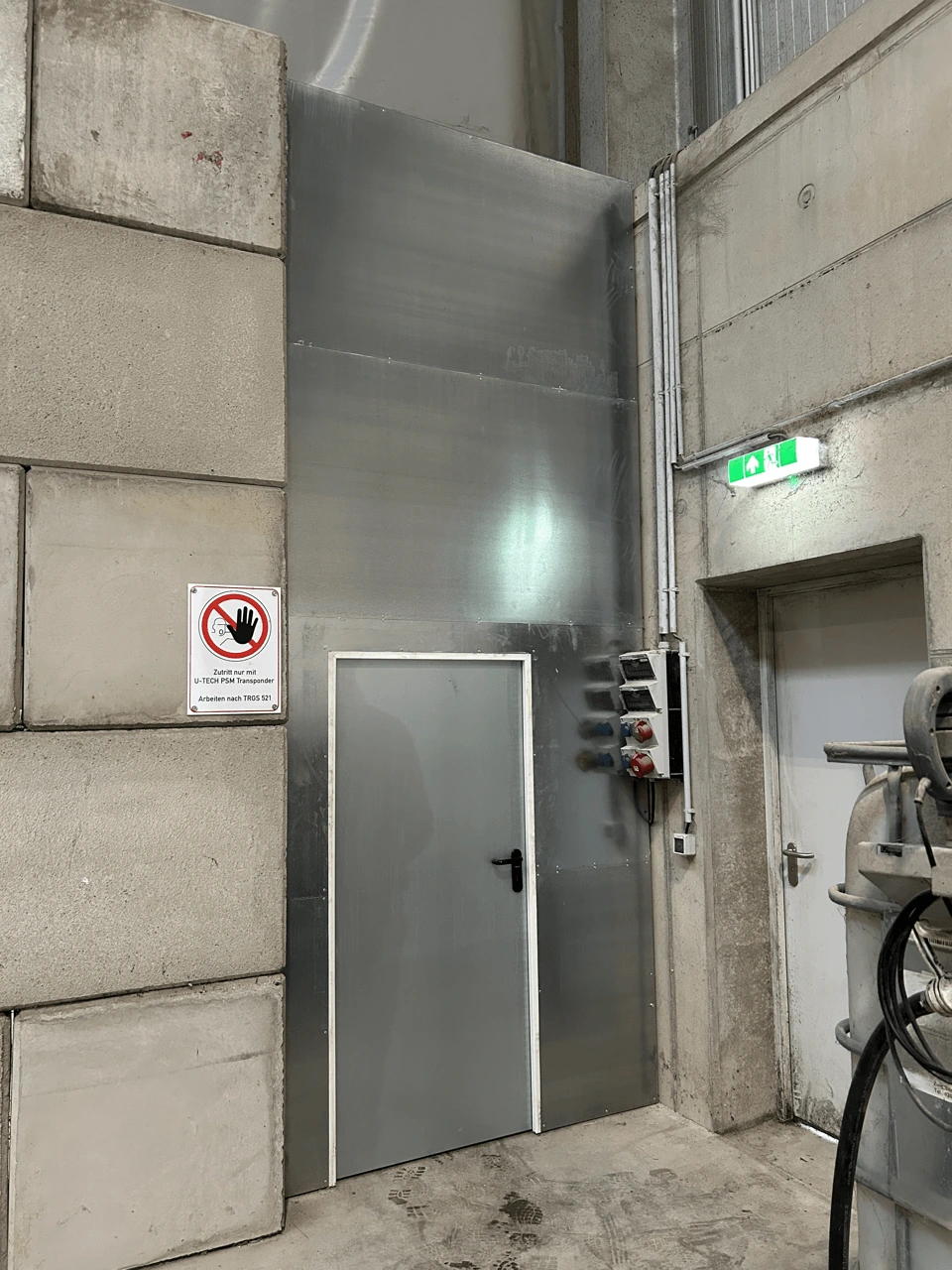 Wandelement installiert